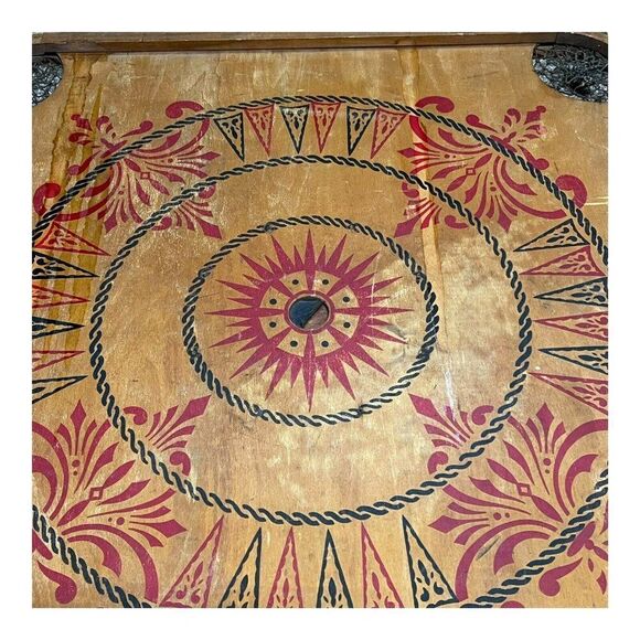 Antique Carrom Game Board 28 1/2" Large Wooden Vintage Decor Man Cave Bar Barn - Picture 8 of 9